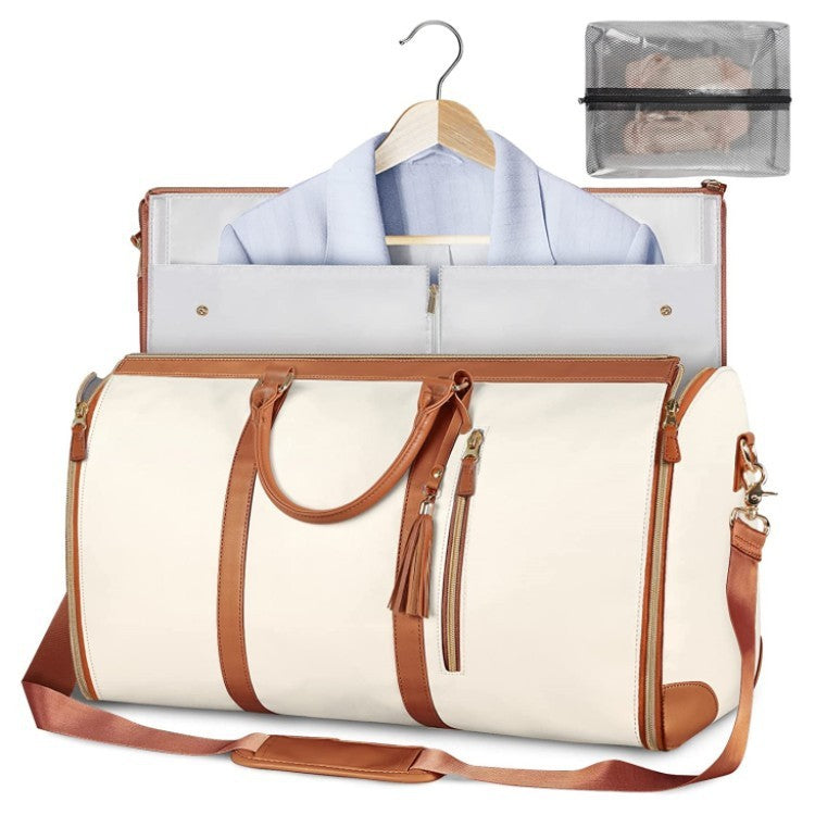 Large Capacity Women's Travel Duffel Bag – Waterproof Foldable Garment Tote