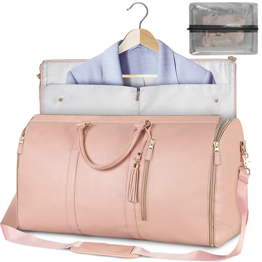 Large Capacity Women's Travel Duffel Bag – Waterproof Foldable Garment Tote